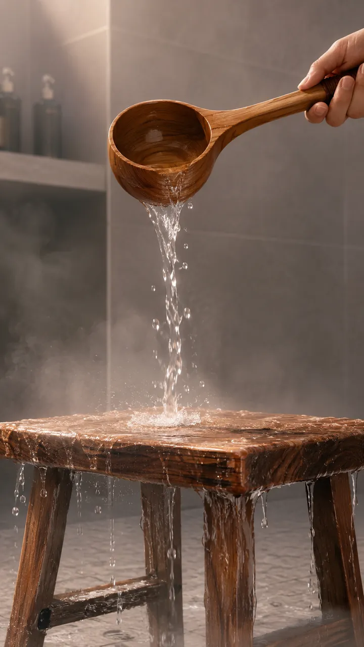 Steam rising from a self-löyly