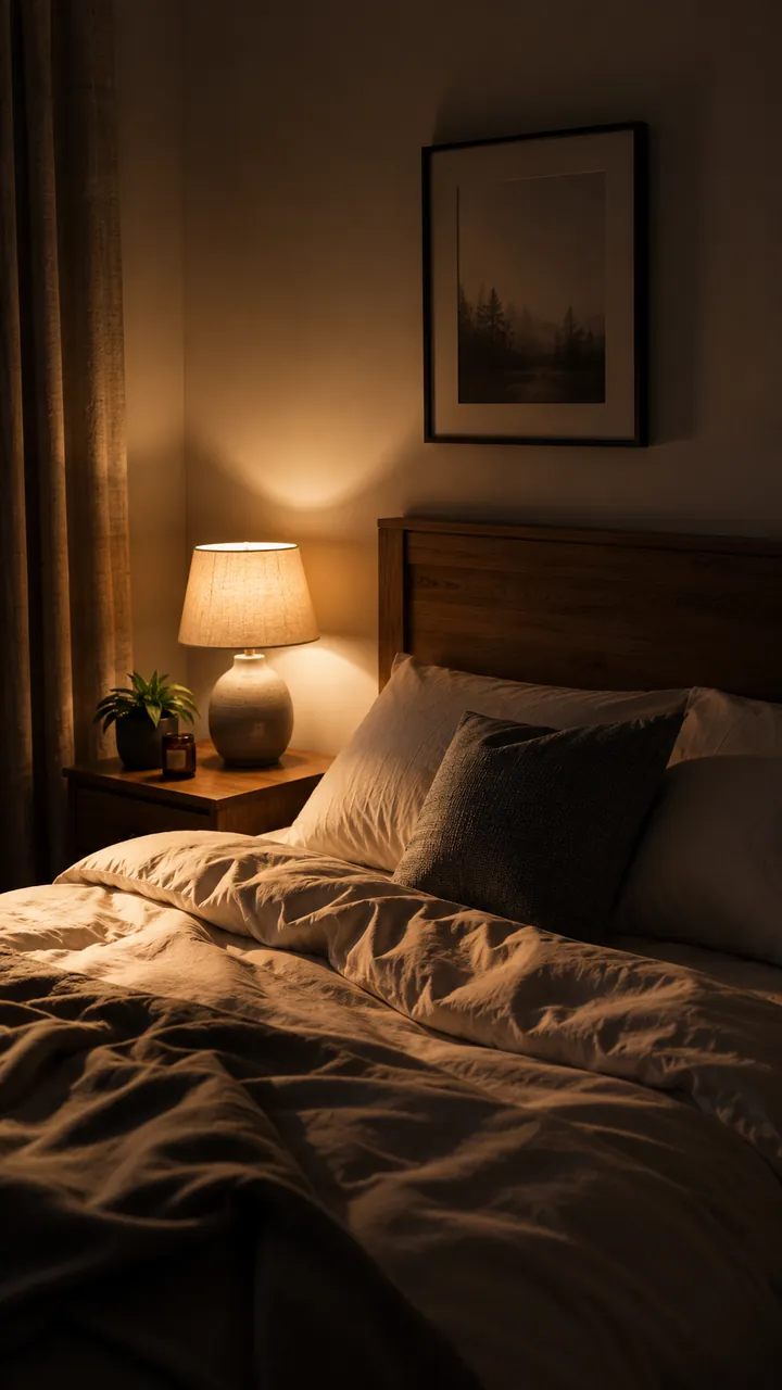 A calm guest room